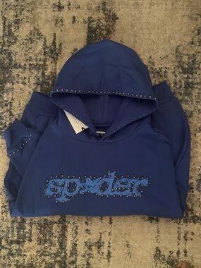 Spode Royal Blue Studded Logo Pullover